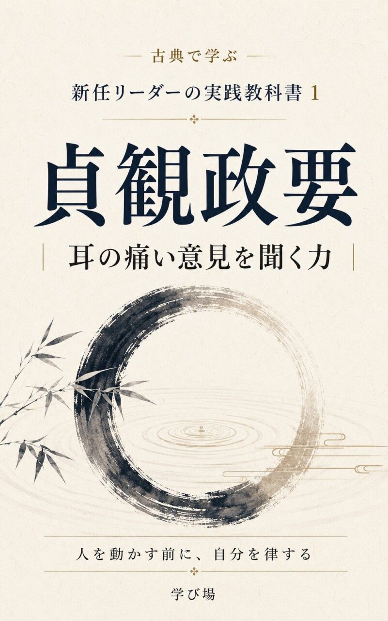 第1巻 貞観政要 耳の痛い意見を聞く力 表紙